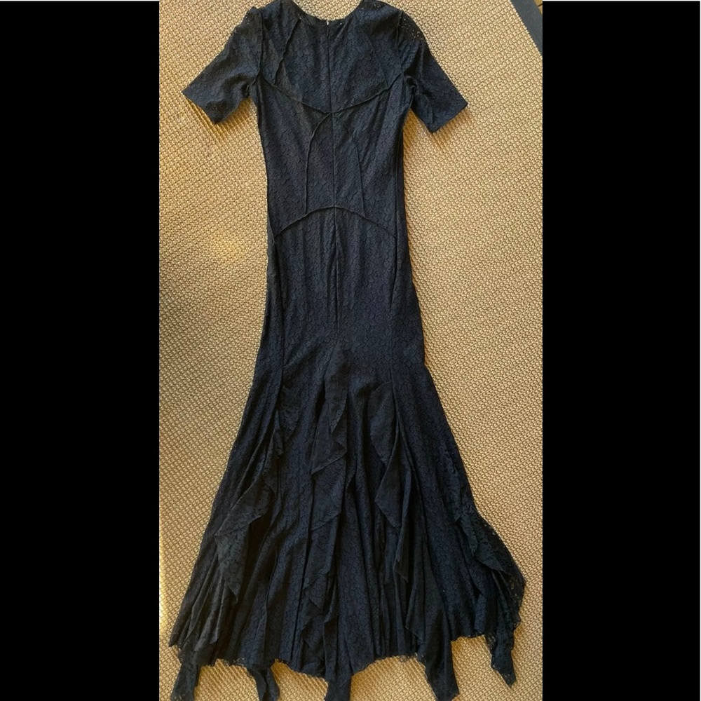 Nina Ricci gown, floral lace with silk slip - Picture 5 of 12